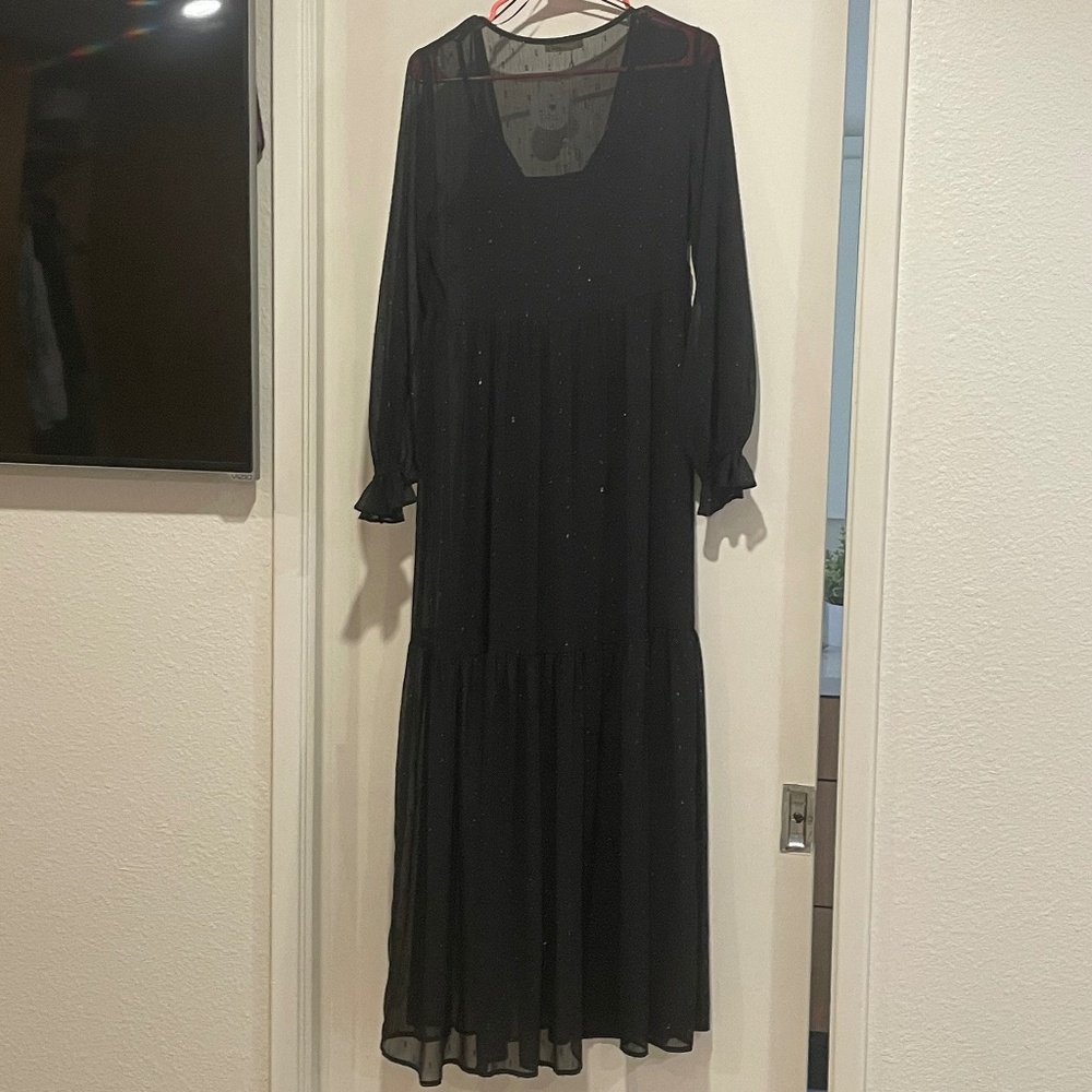 NWT Black Lovestitch Bohemian Sparkle Dress